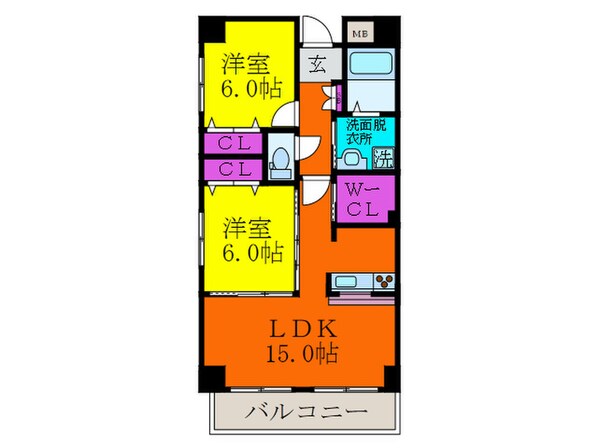 アンフィニⅨの物件間取画像